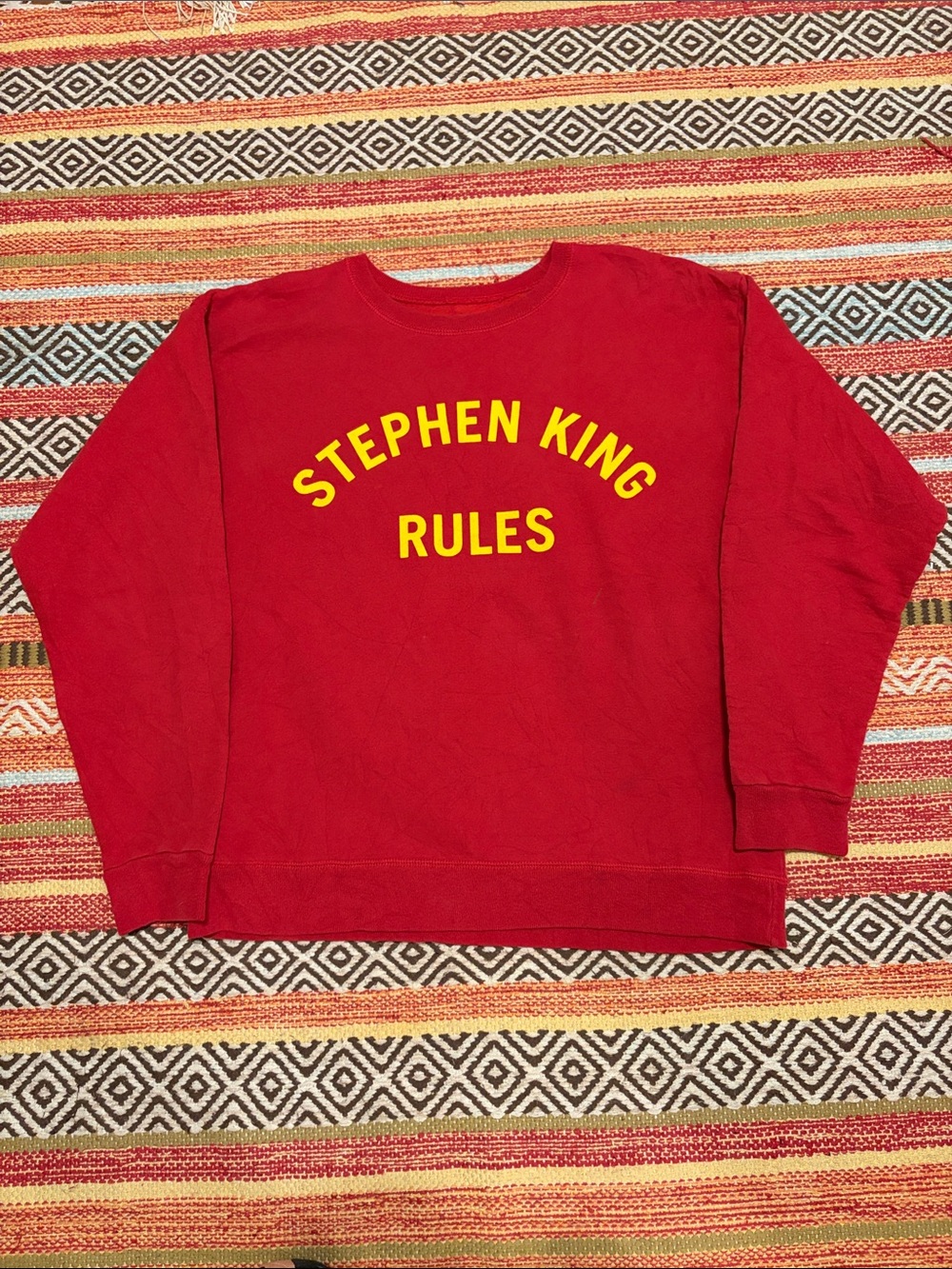 Stephen King Rules💀💀Red Sweatshirt medium?
